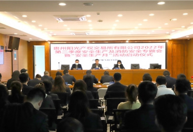貴州陽(yáng)光產(chǎn)權(quán)交易所有限公司召開(kāi)2022年第二季度安全生產(chǎn)及消防安全工作專題會(huì)暨“安全生產(chǎn)月”活動(dòng)啟動(dòng)會(huì)