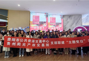 貴州陽(yáng)光產(chǎn)權(quán)交易所聯(lián)合貴陽(yáng)市公共資源交易中心開展“觀影憶史 愛國(guó)明志”主題黨日活動(dòng)