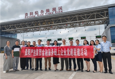 黨建引領(lǐng)聚合力  合作共贏謀發(fā)展——貴陽產(chǎn)控集團(tuán)金融服務(wù)鏈企業(yè)與貴陽綜保產(chǎn)發(fā)公司、貴金支付公司聯(lián)合開展黨建交流活動